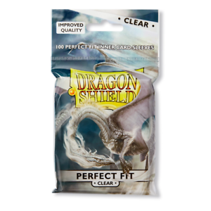 Perfect Fit Clear 100 ct Dragon Shield Sleeves Standard Size 10% OFF 2+
